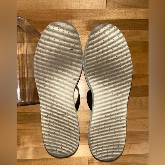 Havaianas Gold Flatform Espadrille Ankle Strap Rubber Foam Peep Toe Sandal Sz 9 - Picture 9 of 12